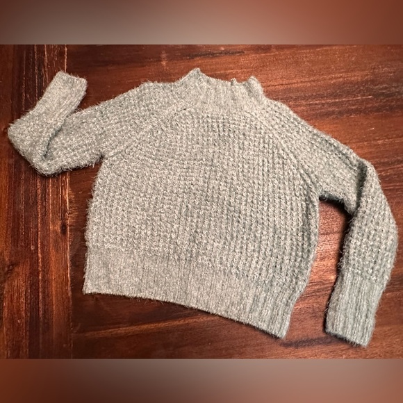 SO Sweater Soft & Fuzzy Gorgeous Light Green Sz Lg Academia Preppy - Picture 6 of 9